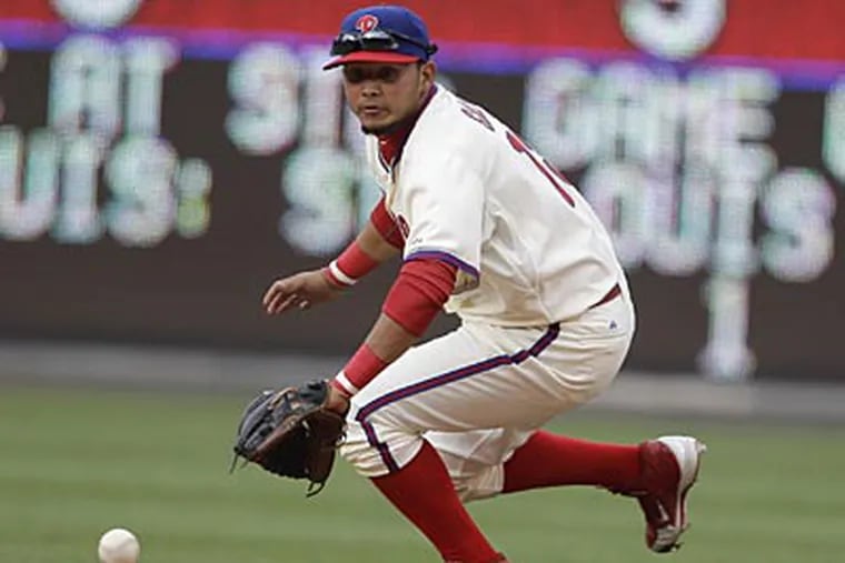 Freddy Galvis made several impressive plays at second base before his injury. (Matt Slocum/AP file photo)