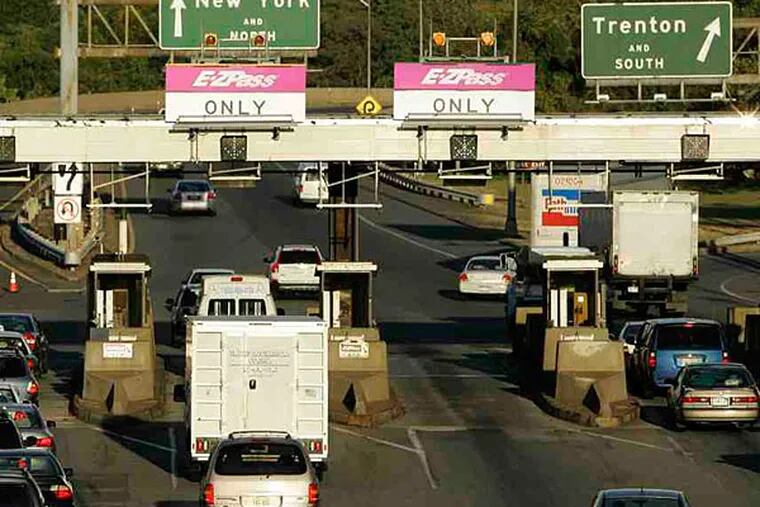A toll booth in East Brunswick. The state is accepting private vendors' proposals to possibly take over toll collections July 1. (AP/File)