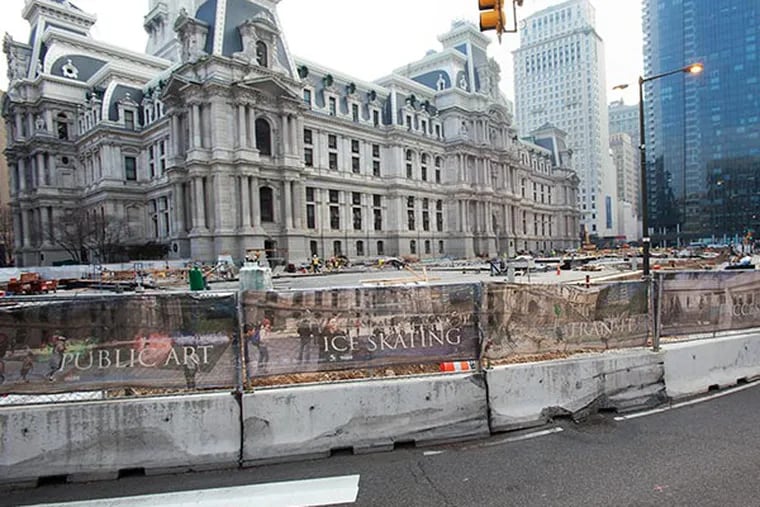 The projected completion date for Dilworth Plaza has been moved two months or so, from July 2014 to Labor Day or later and it will cost more.  ( ED HILLE / Staff Photographer )