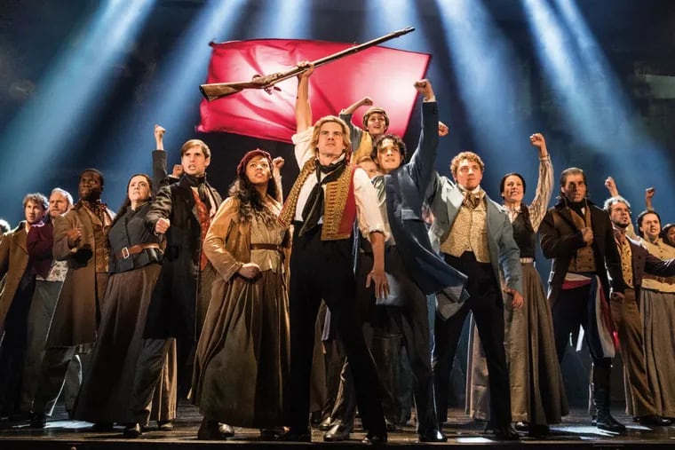 The cast of the national tour of “Les Miserables” singing “One More Day.” The show comes to Philadelphia Jan. 9-21.