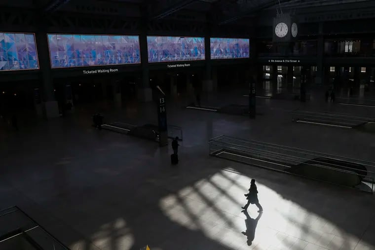 Moynihan Train Hall is photographed in New York, NY on Thursday, Jan. 21, 2021. The new train hall opened to the public this year, and is an extension of Penn Station, in the old James A. Farley postal building across the street.