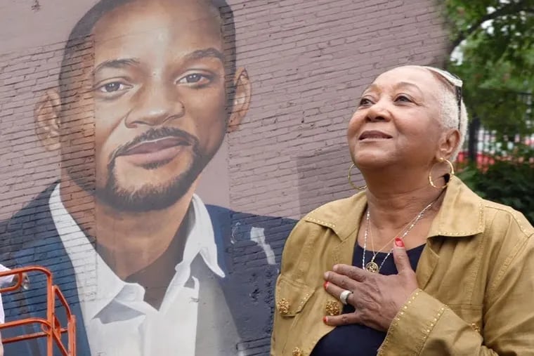 Carolyn Smith talks about the mural of her son, Will, in West Philadelphia