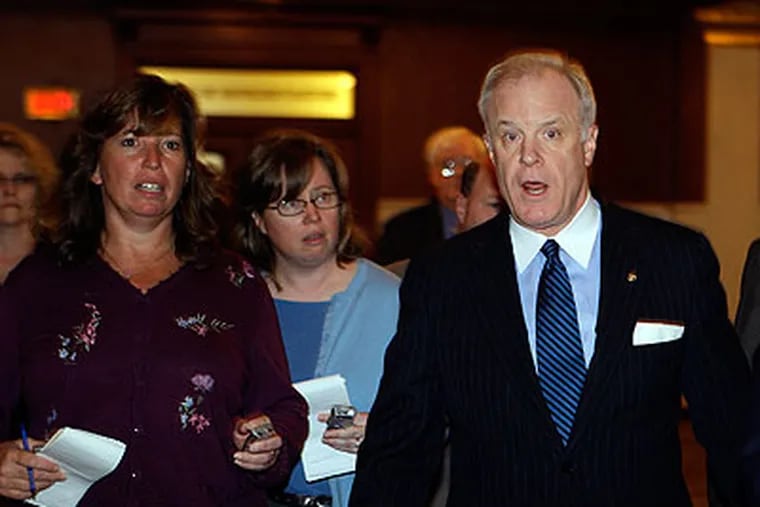 Former House Speaker Bill DeWeese (D, Greene), 59, was charged Tuesday with conspiracy, conflict of interest and several counts of theft. (AP Photo / Carolyn Kaster)