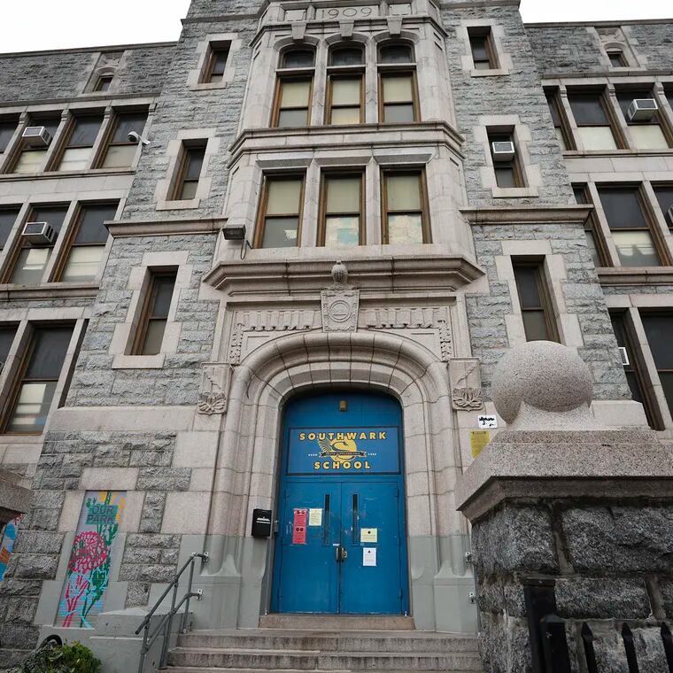 An exterior of Southwark School in South Philadelphia. The school was temporarily closed when asbestos was found in October. Critics of tax abatements say the programs drain funding that would go to schools to use for maintenance and academic support while benefits to the local economy are unclear.