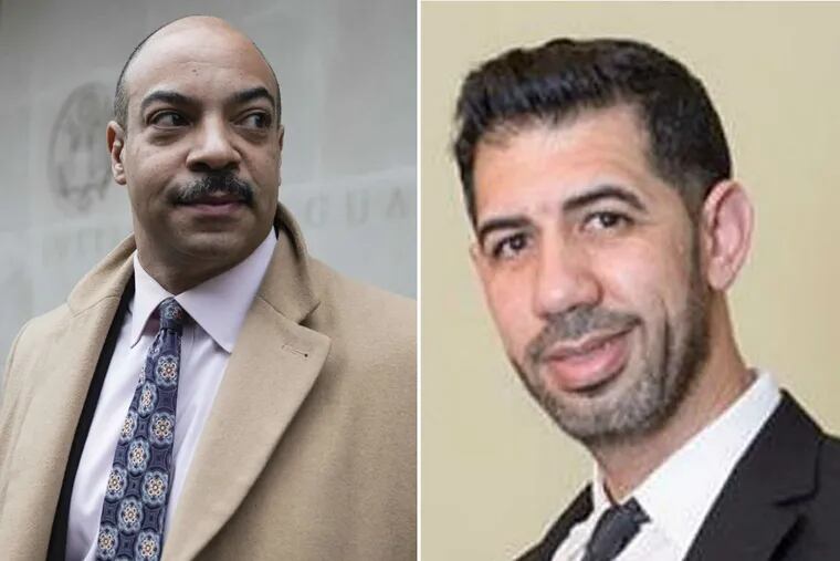 Philadelphia District Attorney Seth Williams and his benefactor, Mohammad Ali, CEO of What's Up Beverages, Philadelphia.