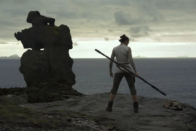 Daisey Ridley in “The Last Jedi.”