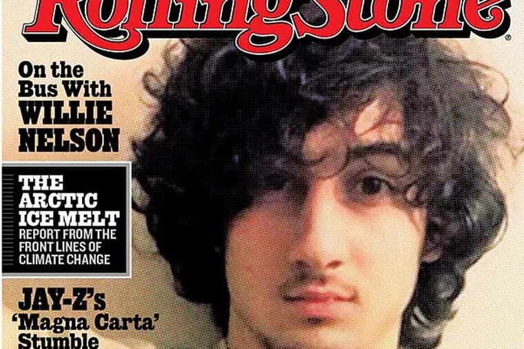 The cover of Rolling Stone magazine for the Aug. 1 issue shows Boston Marathon bombing suspect Dzhokhar Tsarnaev.
