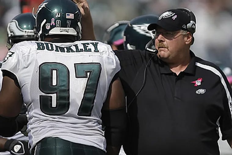 "Andy definitely wants to stay in Philadelphia, and the team definitely wants him to stay in Philadelphia," Andy Reid's agent said Tuesday. (David Maialetti/Staff Photographer)