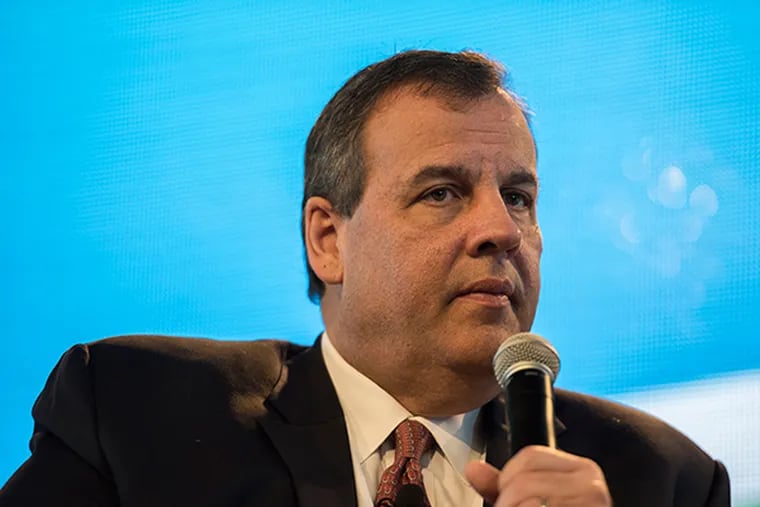 Chris Christie, governor of New Jersey, speaks during the Iowa Ag Summit at the Iowa State Fairgrounds in Des Moines, Iowa on Saturday, March 7, 2015. (Daniel Acker / Bloomberg)
