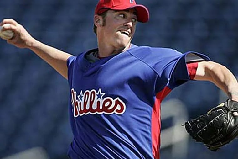 The Phillies have informed pitcher Brett Myers that he will not be brought back next season. (Eric Mencher/Staff Photographer)