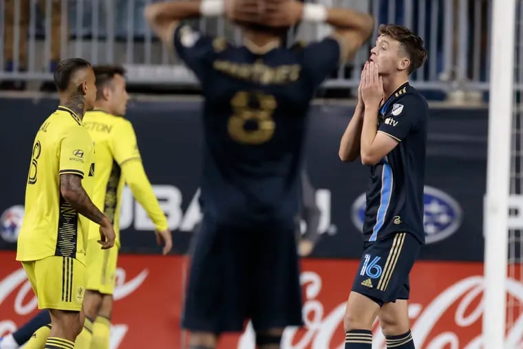 It was a night of missed opportunities for Jack McGlynn (right) and the Union.