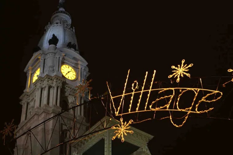 The sign at Dilworth Plaza heralded a &quot;Village&quot; without a trace of &quot;Christmas&quot; after the market's operator decided on the alteration. The attempt at inclusiveness drew an outcry. The full name should be back on Thursday.
