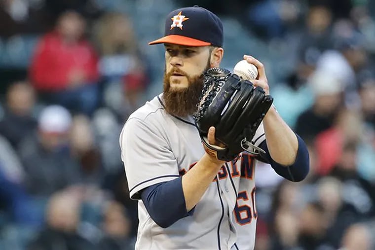 Left-hander Dallas Keuchel is still available in free agency, and would be a major upgrade to the Phillies' pitching staff.