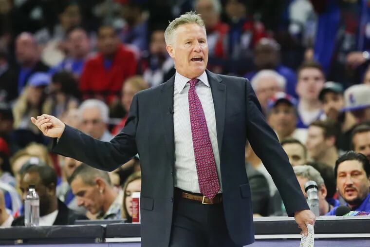 "You just try to find the positive areas that you really can control," Brett Brown says.