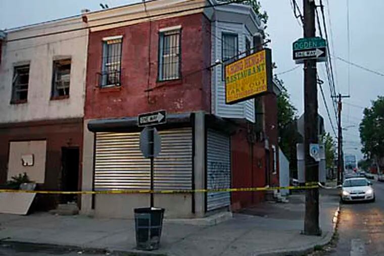 Exterior of Hong Heng Restaurant at Ogden St. and 42nd in the Mantua section of Philadelphia as seen on Wednesday morning May 2, 2012. The was the scene of an alleged hostage situation. Police were able to get the get the hostages out safely. ( ALEJANDRO A. ALVAREZ / STAFF PHOTOGRAPHER )