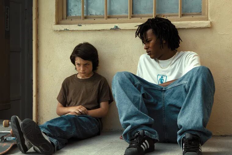 Sunny Suljic, left, and Na-kel Smith in a scene from 'Mid90s.'