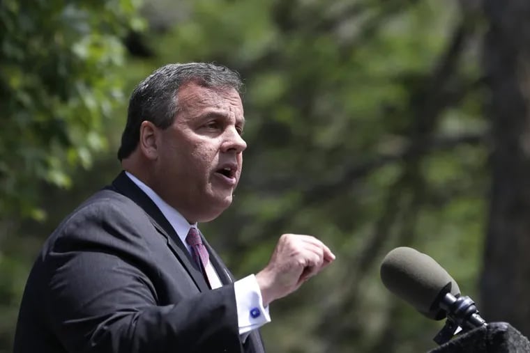 Gov. Christie speaks during a news conference in Trenton. The Supreme Court agreed Tuesday to take up New Jersey’s bid to allow sports betting at its casinos and racetracks.