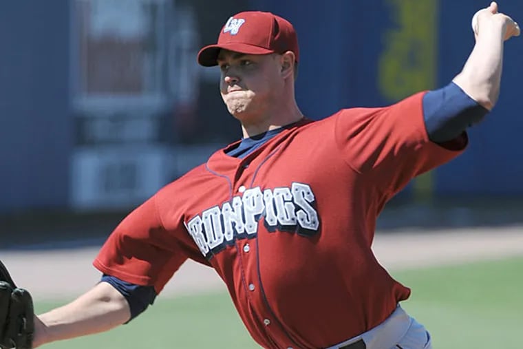 IronPigs relief pitcher Jeremy Horst. (Photo by Digital Photographic Inc.)