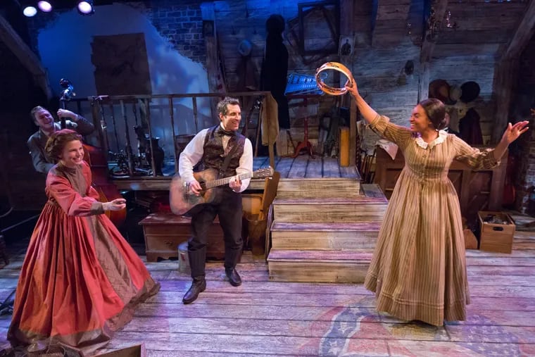 The company of "Civil War Voices," through May 26 at the Walnut Street Theatre.