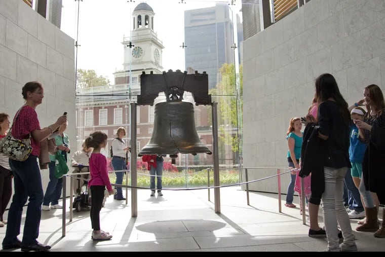 The Liberty Bell is the top attraction in Independence National Historical Park, drawing hundreds of thousands of visitors to glimpse the bell and its famous crack.