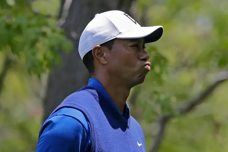 Brooks Koepka, Tiger Woods and Francesco Molinari tee off at 1:49 p.m. Friday in the second round of the PGA Championship.