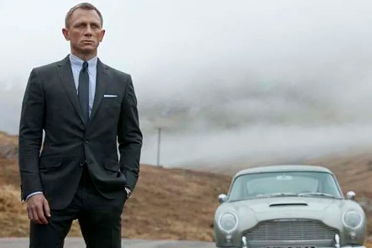 Daniel Craig as James Bond in the most recent film of the iconic series, "Skyfall."  (AP Photo/Sony Pictures, Francois Duhamel, File)