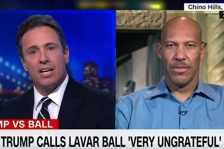 LaVar Ball is interviewed by CNN anchor Chris Cuomo.