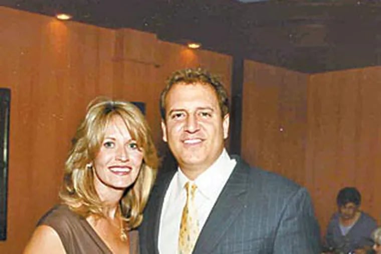 Kevin Waltzer, seen here in an undated file photo with his wife Lisa Mishler, a former NBC10 anchor, was charged with stock fraud in 1999 and then became a government informant.