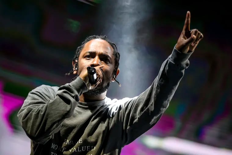 Kendrick Lamar performs in Los Angeles in 2016.