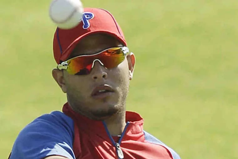 The Phillies have waived infielder Carlos RIvero. (Staff File Photo)