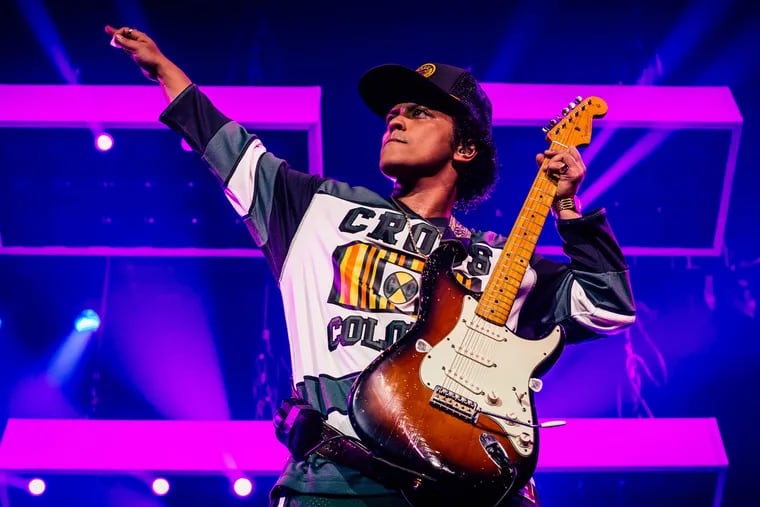 Bruno Mars on the 24K Magic Tour in Detroit