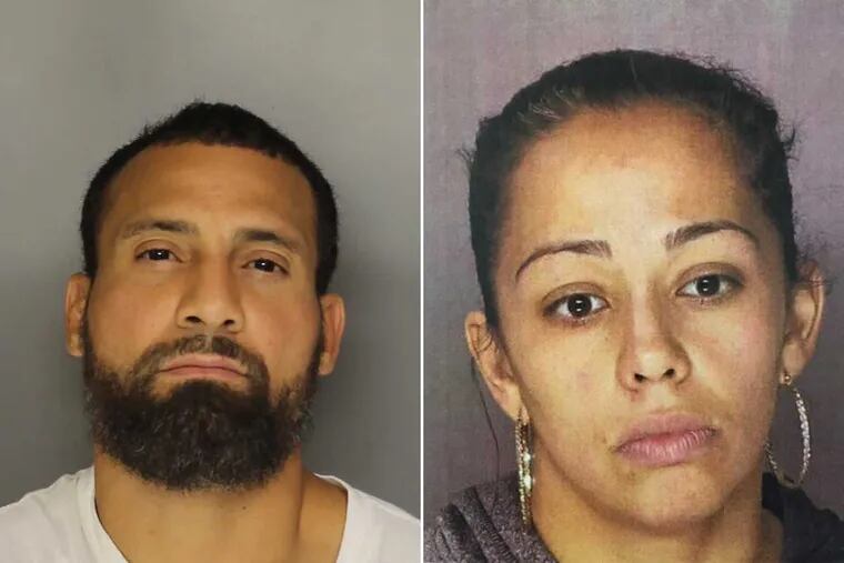 Dowayne Molina (left) and Teresa Campos have been charged in a dogfighting case.