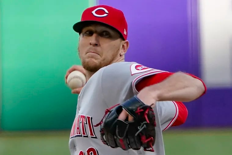 Jeff Hoffman pitched for the Reds in 2021.