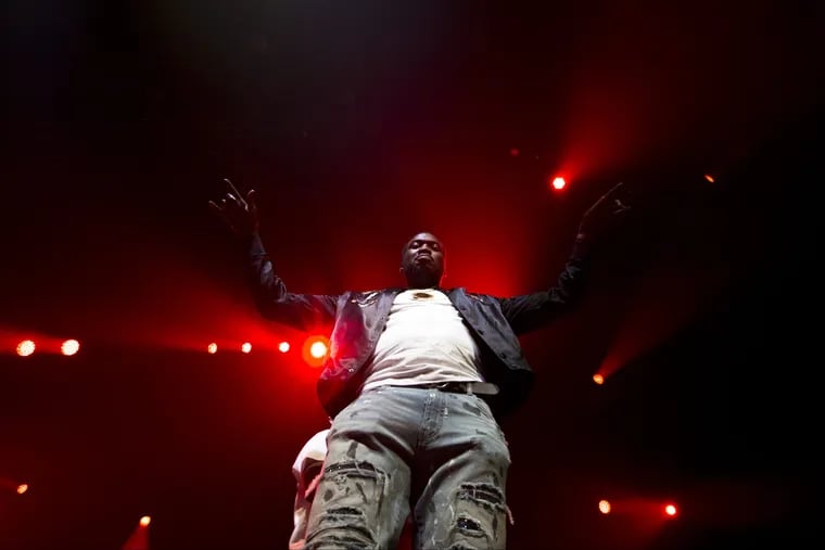 Meek Mill performs at the Fillmore in Fishtown for a show presented by Jay-Z's Tidal in support of his new album, Wins and Losses, Monday, July 24, 2017.