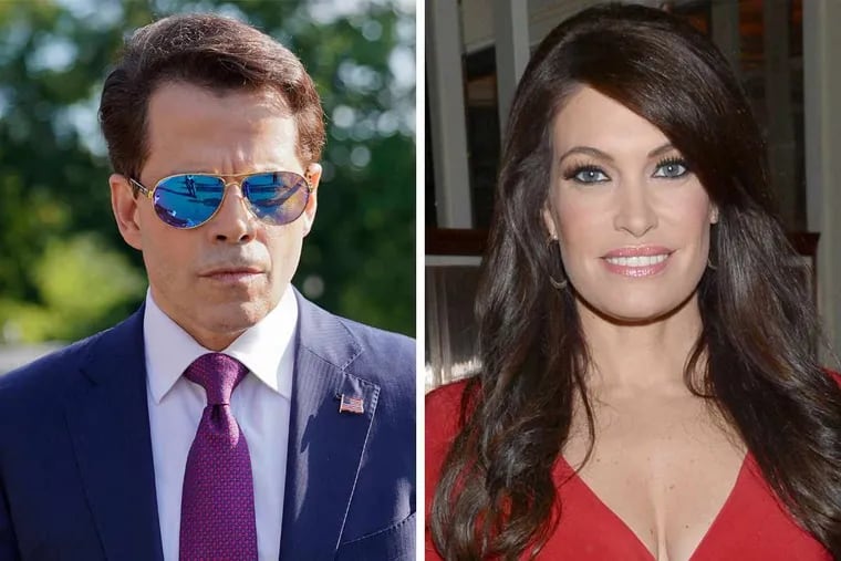 Former White House aide Anthony Scaramucci and Fox News’ Kimberly Guilfoyle.