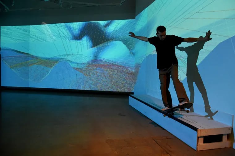 Miami artists Eric Schoenborn and Ed Selego join up with Nocturnal skate shop to transform Drexel University's Leonard Pearlstein Gallery into a skateboarding park in their exhibit Philly Radness.