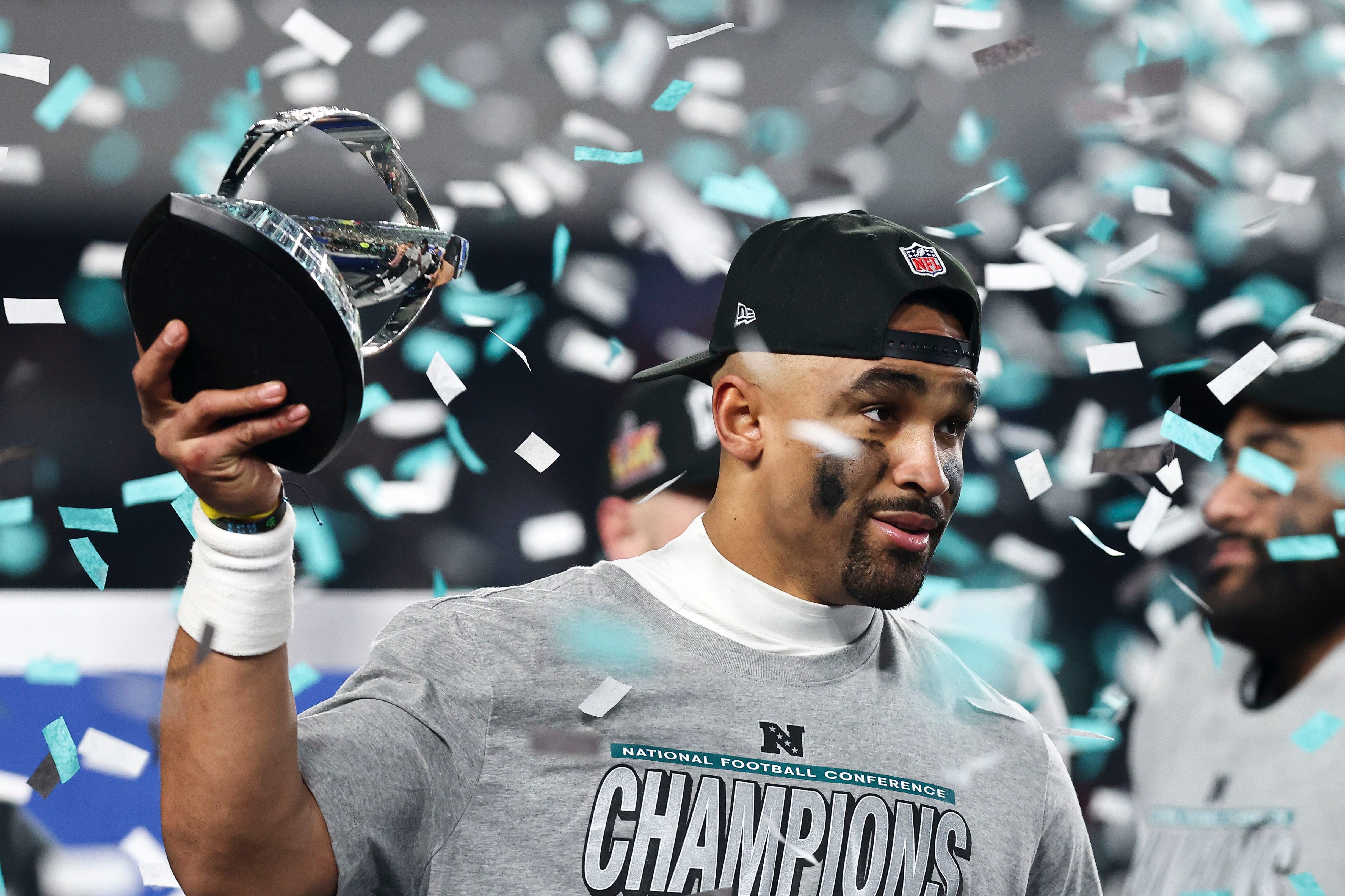 Eagles QB Jalen Hurts and his cigar go viral ahead of Super Bowl return
