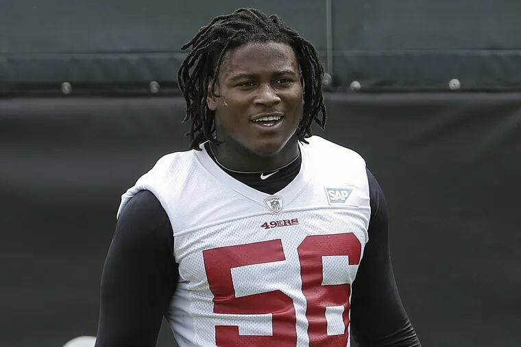Reuben Foster was drafted by the 49ers in the 2017 draft.