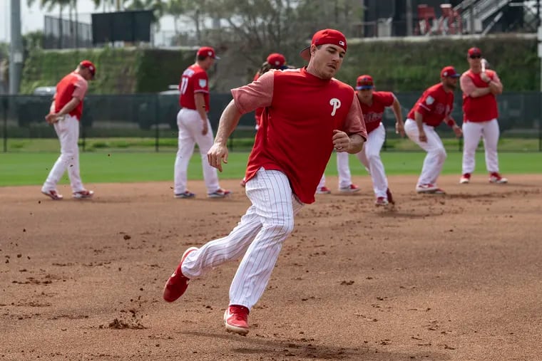 J.T. Realmuto's status for Phillies spring training camp, which begins in five weeks, remains uncertain.