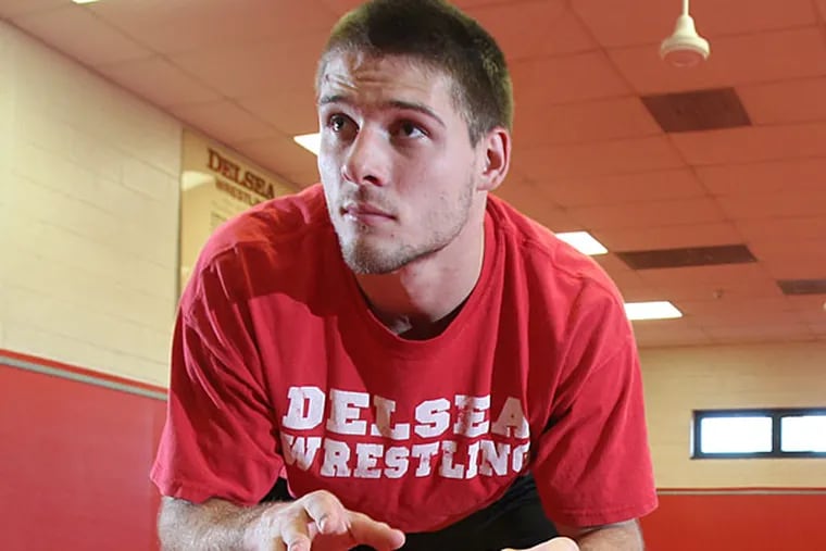 Delsea High School, 220-pounder Bryan Dobzanski.  (Charles Fox/Staff Photographer)