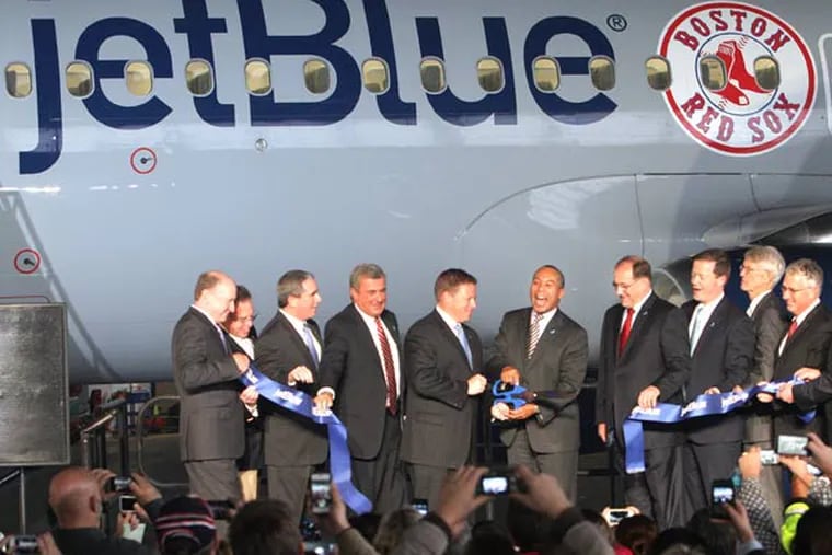 JetBlue Airways begins five daily nonstop flights between Boston and Philadelphia on Thursday, May 23, 2013. (File photo: Aynsley Floyd/AP Images for jetBlue Airways)