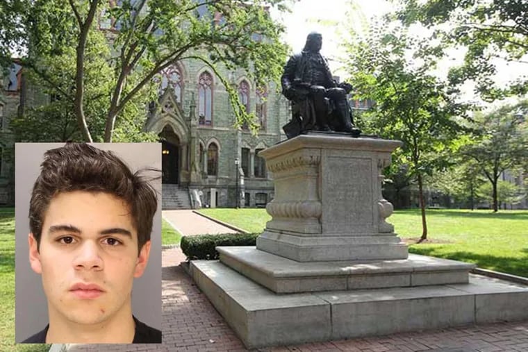 Penn student Lorenzo Bonfiglio faces arson charges.