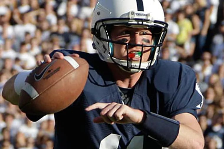Matt McGloin threw a touchdown pass in Penn State's win over Iowa. (Gene Puskar/AP)
