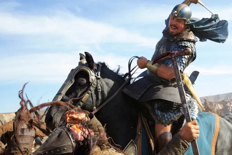 Christian Bale in a scene from "Exodus: Gods and Kings."  (AP Photo/20th Century Fox, Kerry Brown)