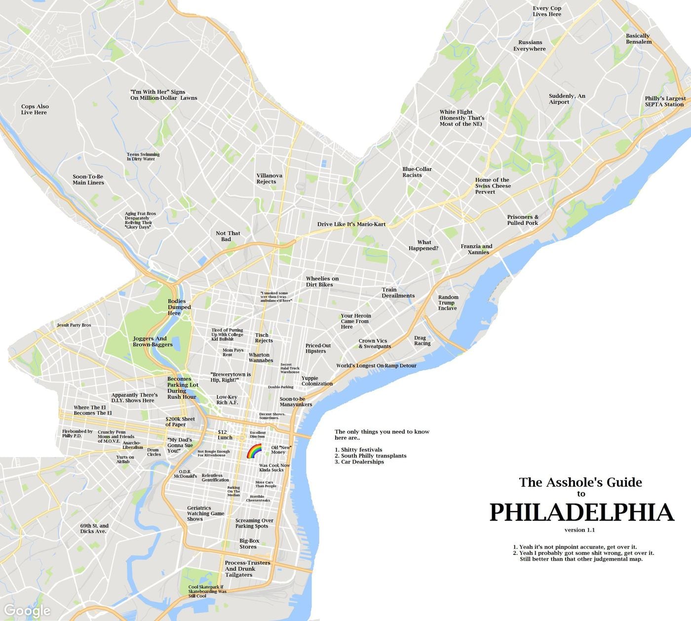 map of south philadelphia He Made A Map Of Philly S Jerks But He Didn T Want To Be A Jerk map of south philadelphia