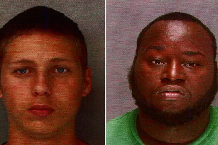 Justen Smith, left, and Terry Ballard are charged with the murder of a Strawberry Mansion couple, Rufus and Algladis Perry, in 2014. The judge said they must enter pleas or go to trial.