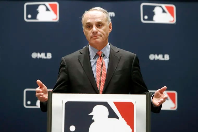 Commissioner Rob Manfred must decide how to handle the Miami Marlins' COVID-19 outbreak that led to the postponement of the Phillies-Yankees game Monday night at Citizens Bank Park.