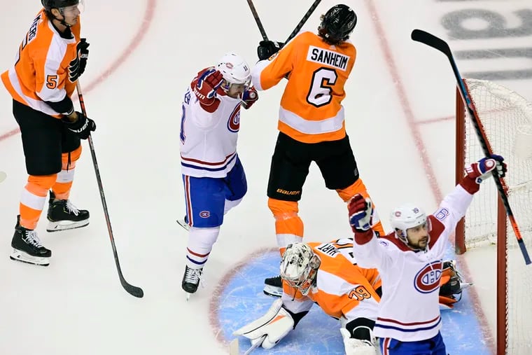 A rough start quickly became a rough day for the Flyers in Game 2. (Frank Gunn/The Canadian Press via AP)