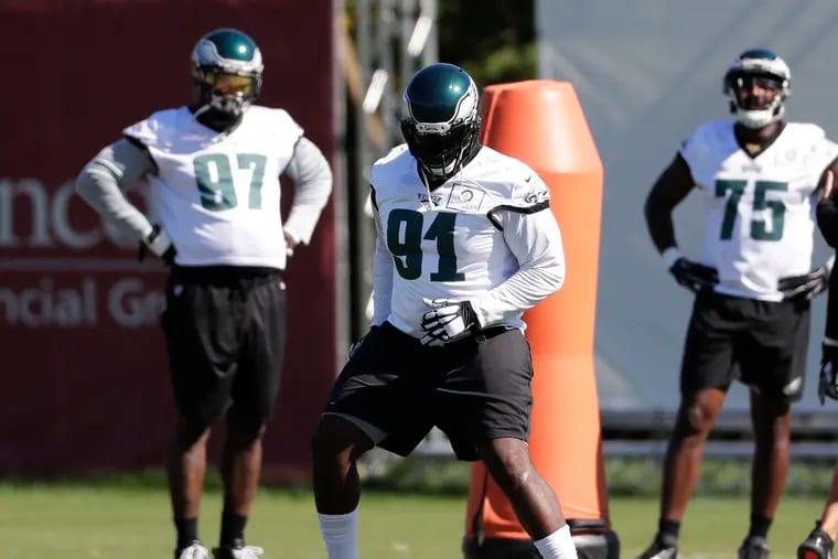 Eagles defensive tackle Fletcher Cox will likely play a big role Sunday against the Steelers.