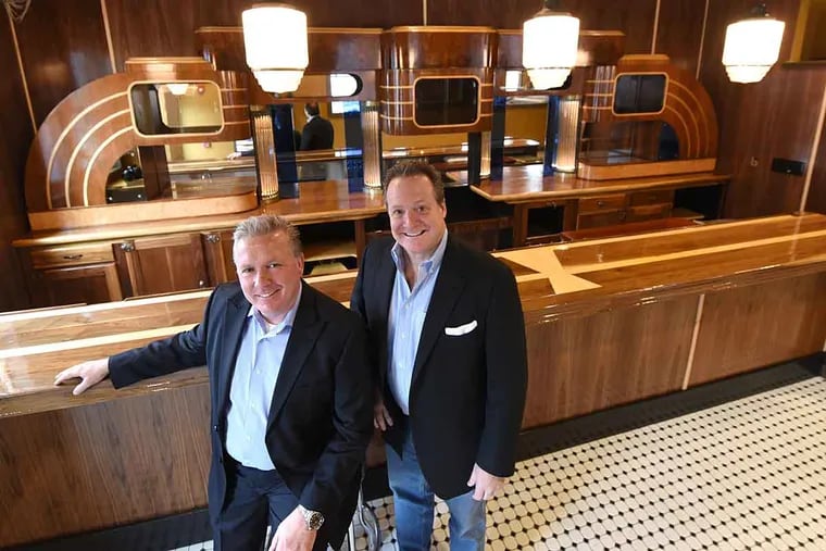 Tom Page (left) and Tom Monahan have resurrected Chubby’s, offering a new take on a beloved, long-gone night spot and steak house in Haddon Township. The new version is expected to open in the spring.